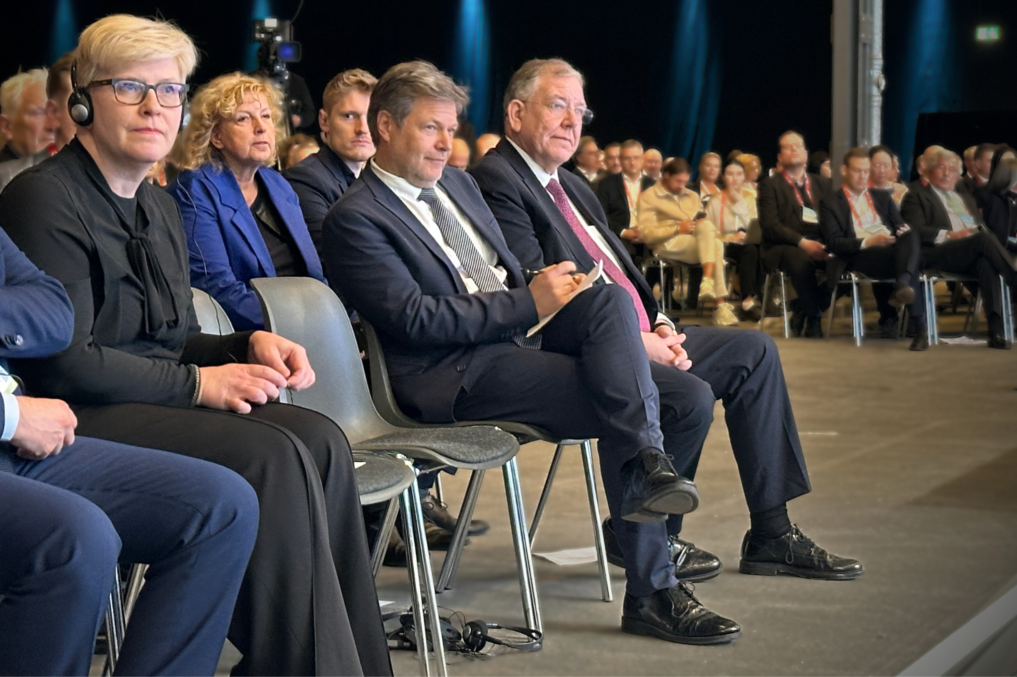 v.l.:Premierministerin der Republik Litauen, Ingrida Šimonytė, Dr. Robert Habeck,  Christoph Ahlhaus | BERLINboxx